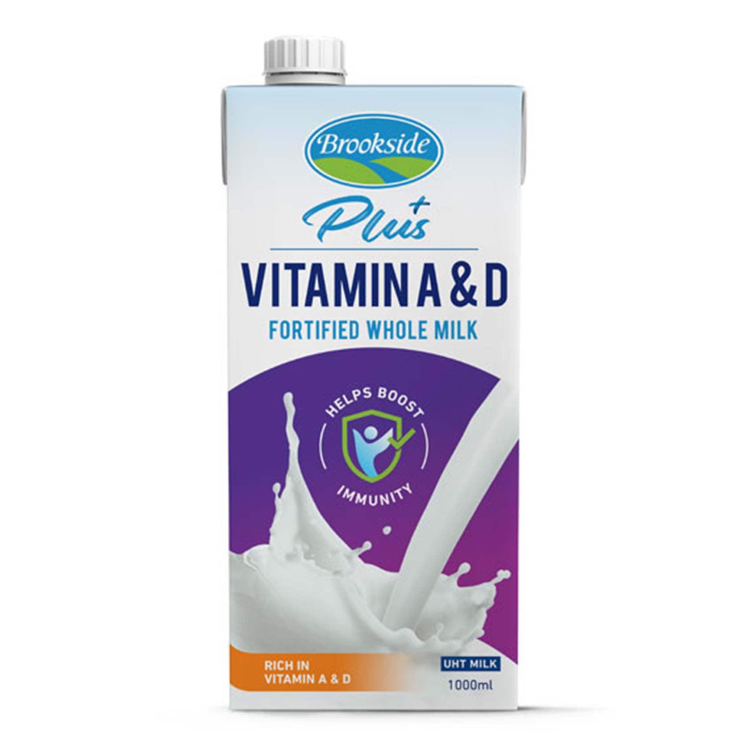 BROOKSIDE FUNCTIONAL UHT MILK VIT A N D 1LT
